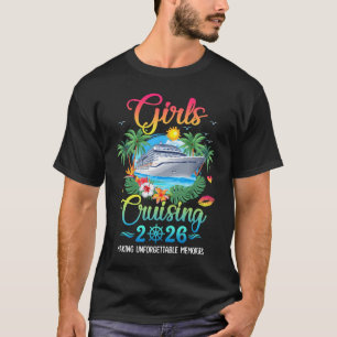 Tjejer på kryssning 2026 Minnen Systrar kryssning T Shirt