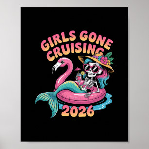 Tjejer på kryssning 2026 Sjungande Havsjungfru Fla Poster