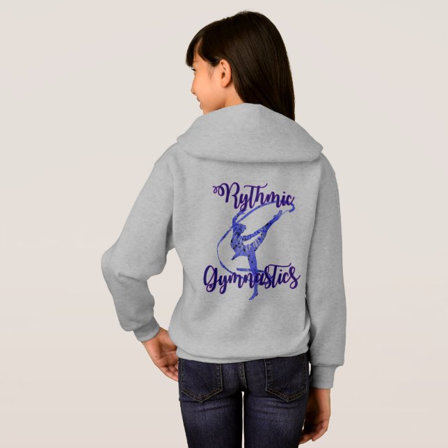 Tjejer Rythmic Gymnastics personlig sweatshirt T Shirt (Hel baksida)