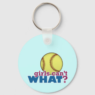 Tjejer Softball Nyckelring