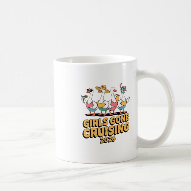 Tjejer som åker Gås 2026 Kryssningsresa  Kaffemugg (Höger)