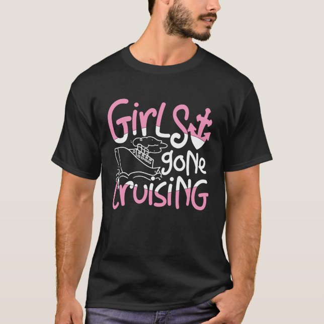 Tjejer som åker på rolig båtutflykt t shirt (Framsida)