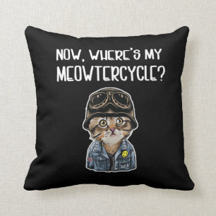 Tjejer som Kärlek Cats Gift för motorcyklar Äls Kudde