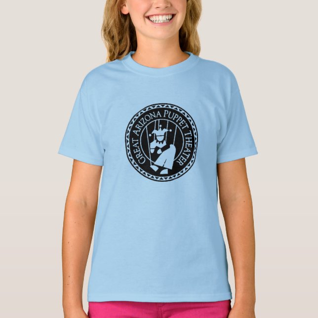 Tjejer T-shirt, stor logotyp T Shirt (Framsida)