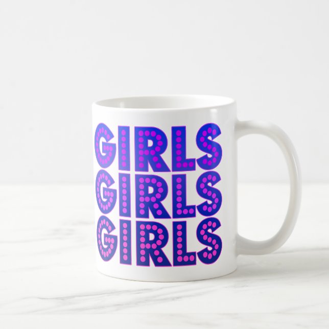 Tjejer Tjejer Tjejer Grafik Kaffemugg (Höger)