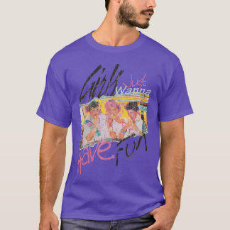 Tjejer Vill Bara Ha Kul 80s retro T Shirt
