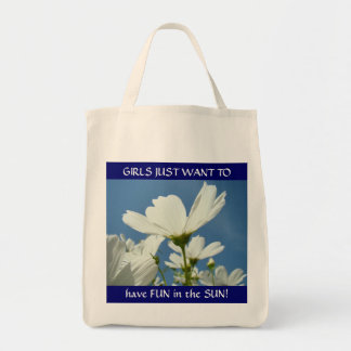 Tjejer vill bara ha KUL i SOLEN! Tote Bag Prästkra Tygkasse