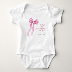 Tjejer vill bara vara på 1-års födelsedagsfest t shirt