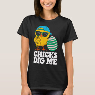 Tjejern gillar mig rolig glad påsk söndag outfit k t shirt