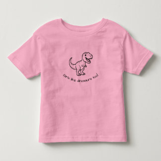 Tjejern gillar också dinosaurier barntröja t shirt