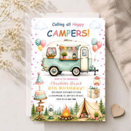 Tjejernas 2:a campingfest inbjudningar