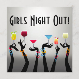 Tjejernas Cocktailparty Inbjudningar