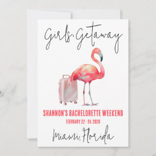 Tjejernas Flamingo Strand Möhippa Helg Inbjudningar