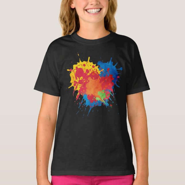 Tjejernas grundläggande t-shirt (Framsida)
