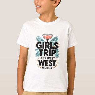 Tjejernas resa Key West Kvinnor Tjejer Bästa vänne T Shirt