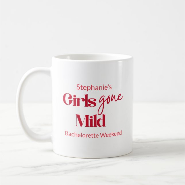 Tjejernas vilda weekend - En skriftmodern möhippa Kaffemugg (Vänster)