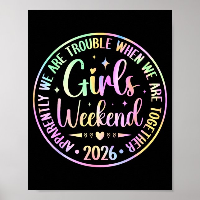 Tjejernas weekend 2026 sommarlov grupp matchande poster (Framsidan)
