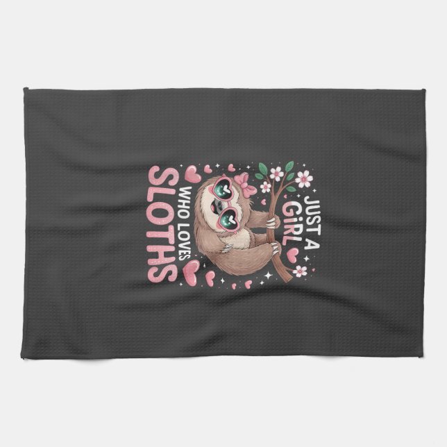 Tjejers dovhjort t-shirt kökshandduk (Horisontell)
