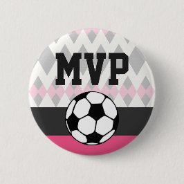 Tjejers fotbollsfest Anpassad födelsedags-MVP Knapp