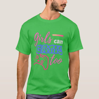 Tjejers Gameoo tjej retro T Shirt