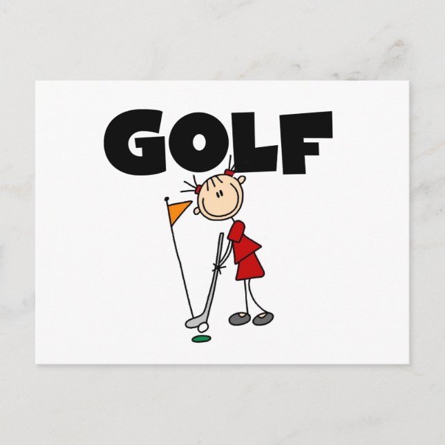 Tjejers GOLF Vykort (Framsida)