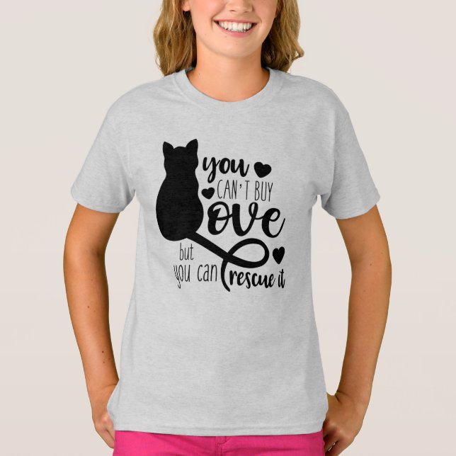 Tjejers grundläggande T-shirt (Framsida)
