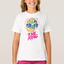 Tjejers grundläggande t-shirt - The King
