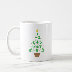 Tjejers gymnastik julgran kaffemugg