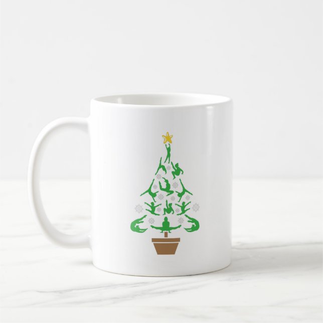 Tjejers gymnastik julgran kaffemugg (Vänster)
