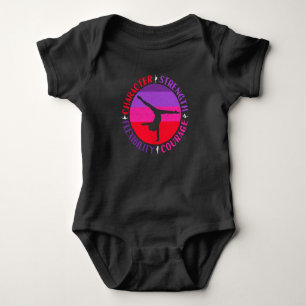 Tjejers gymnastik Karaktär Styrka Mod T Shirt