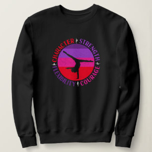 Tjejers gymnastik Karaktär Styrka Mod T Shirt