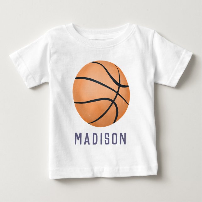 Tjejers moderna baskettröja nummer sport t shirt (Framsida)