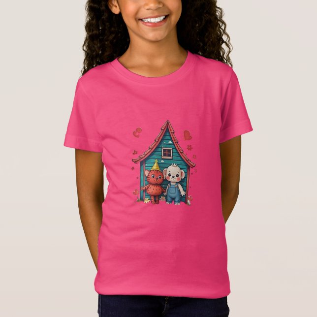 Tjejers moderna t-shirt (Framsida)
