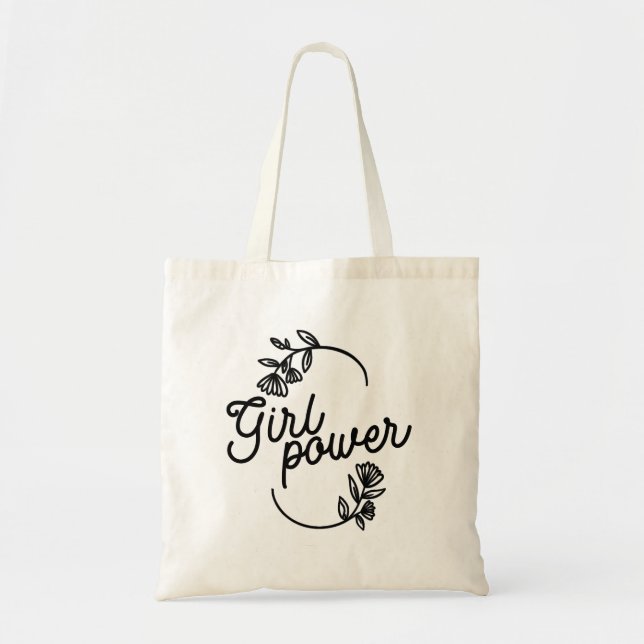 Tjejers Power Totebag Tygkasse (Framsidan)