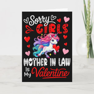 Tjejers Roliga Skämt Svärmor Är Min Valentine Uni Kort