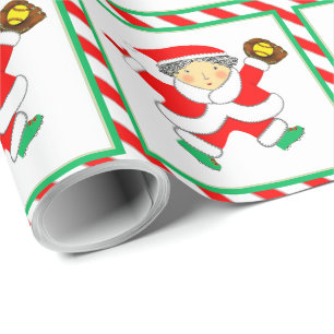 Tjejers Softboll Julpresent Presentpapper
