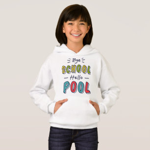 Tjejers Sommarlov Hoodie - Hej då skola Hej simbas T Shirt
