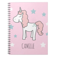 Tjejers söta magiska rosa enhörning barn skola