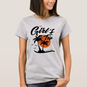 Tjejers strandresa palmer sol t shirt