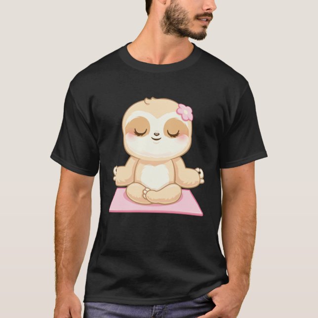 Tjejers Yoga Klipp T Shirt (Framsida)
