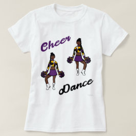 Tjejfotboll/Tjejishockey T-Shirt (Lila Kamouflage)