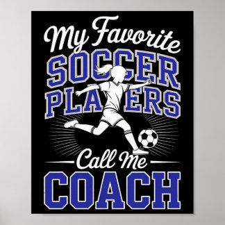 Tjejfotbollstränare Mina Favoritfotbollsspelare Sk Poster