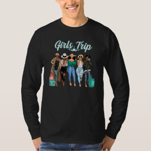 Tjejgäng Resa Kurviga Systrar Sällskap Bästa Vänin T Shirt