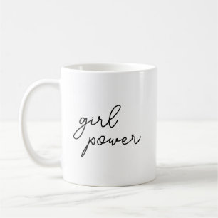 Tjejgäng Snygg Modern Feministisk Tjejstyrka Kaffemugg