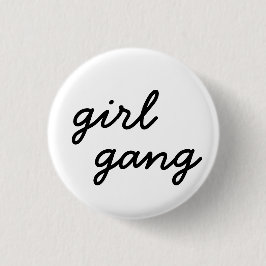 tjejgäng söt modern feministisk tjejpower-manus  knapp