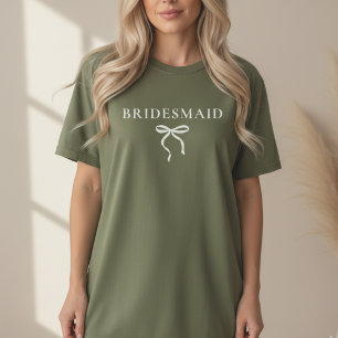Tjejgrupps T-shirt för Brudtärna som Bröllopsgåva