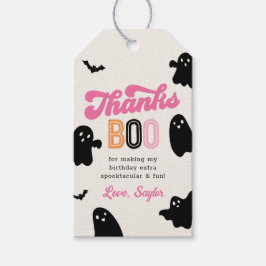 Tjejig Halloween Tacksamhetsetikett Presentetikett