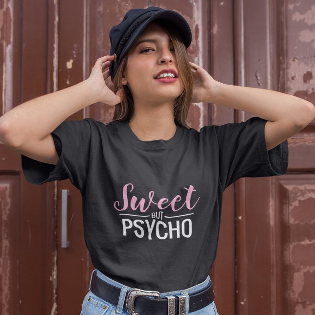 Tjejig Söt men psykopat T Shirt (Skapare uppladdad)