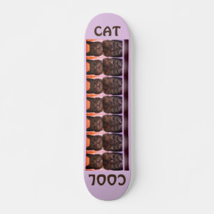 Tjejigt Cool Cat Mini Skateboard Bräda 18,5 Cm