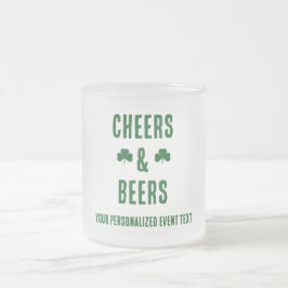 Tjejkväll med öl och snaps frostad glasmugg